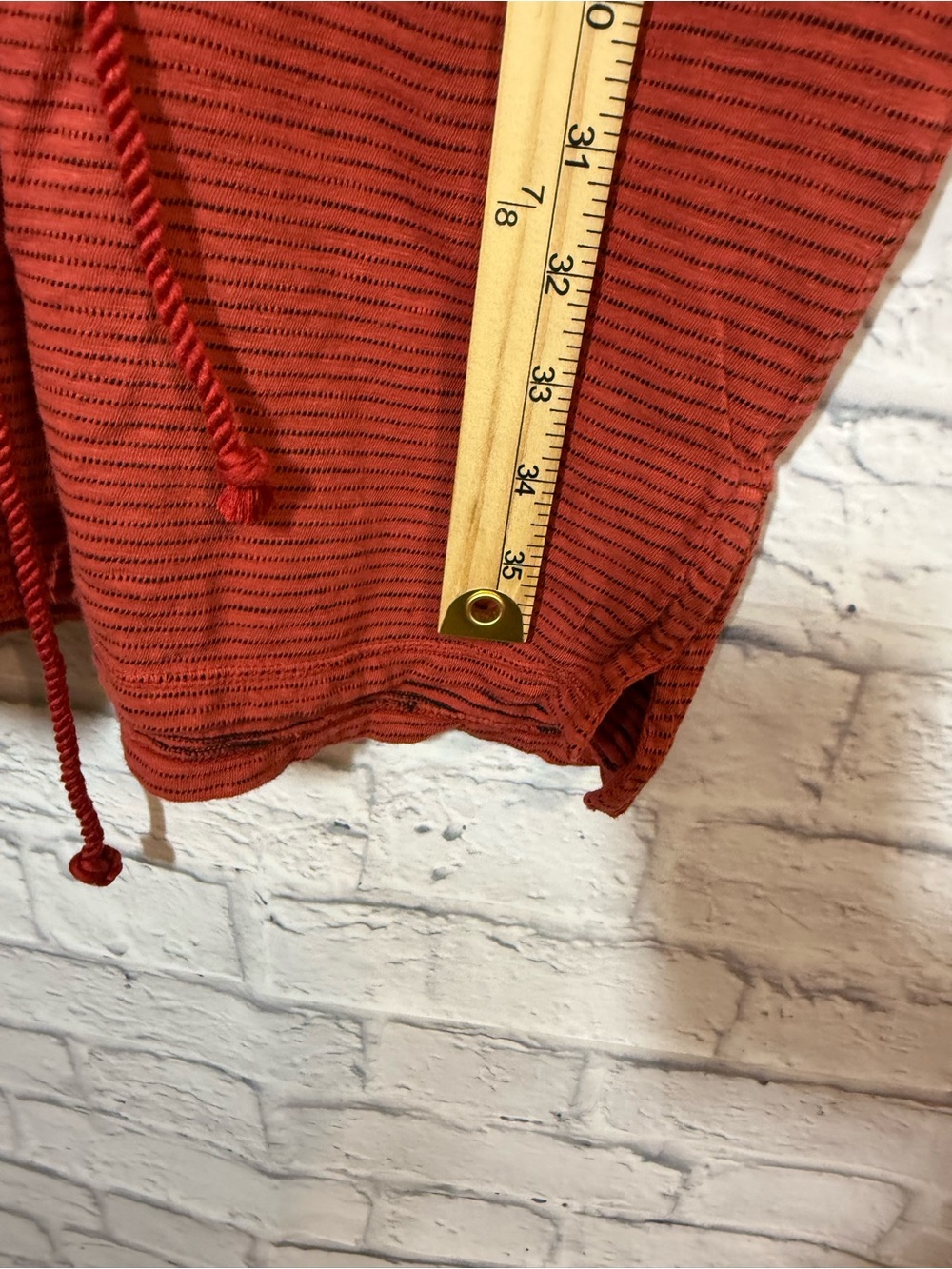 Sundance Rust Red Striped Short Sleeve Dress, XS - Picture 4 of 7